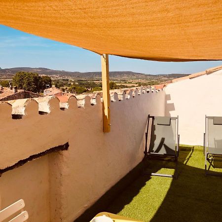 Appartement Au Dernier Etage Avec Terrasse Et Belle Vue Sur Nature Environnante Roujan Kültér fotó